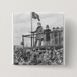 Daniel O'Connel  at the meeting at Trim 15 Cm Square Badge