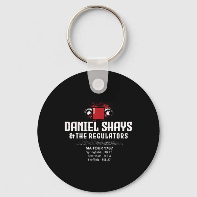 Daniel Shays Machusetts History  Key Ring (Front)