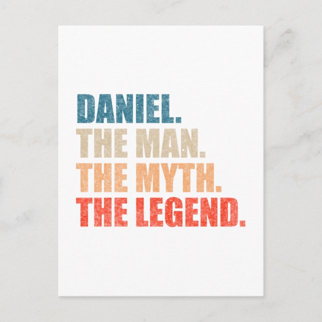Daniel The Man The Myth The Legend Postcard (Front)