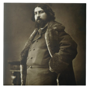 Daniel Vierge (1851-1904), from 'Galerie Contempor Ceramic Tile