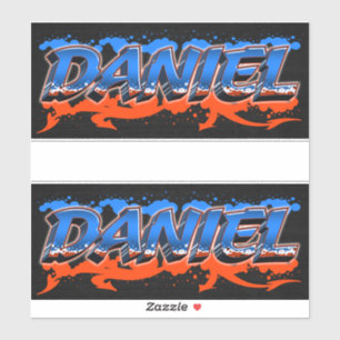 Daniel Vorname Name Graffiti Aufkleber Sticker