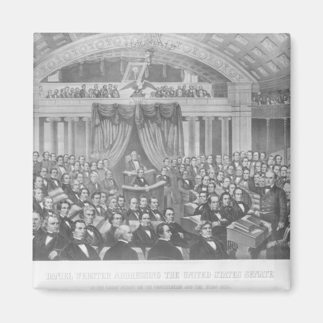 Daniel Webster addressing the United States Magnet (Front)