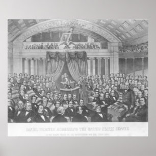 Daniel Webster addressing the United States Poster