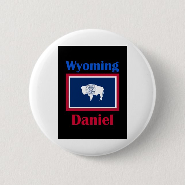 Daniel Wyoming 6 Cm Round Badge (Front)