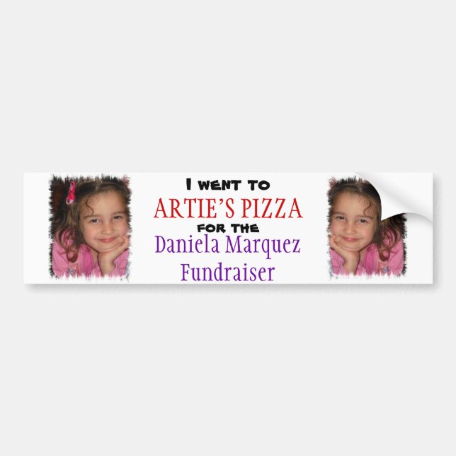 Daniela Fundraiser Bumper Sticker (Front)