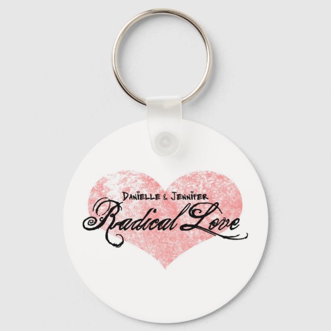 Danielle and Jennifer Radical Love Keychain (Front)