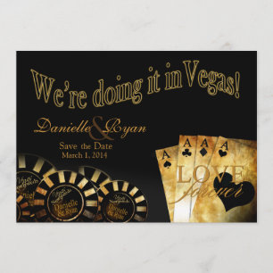 Danielle & Ryan Las Vegas Deluxe Wedding Invitation