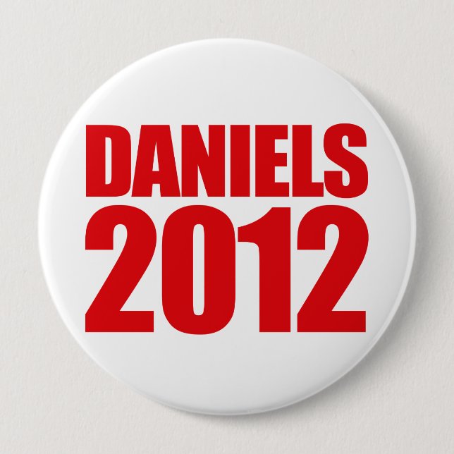 DANIELS 2012 - 10 CM ROUND BADGE (Front)