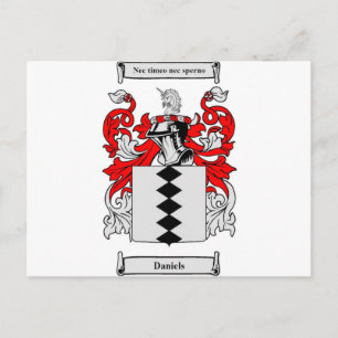 Daniels (Scottish) Coat of Arms Postcard