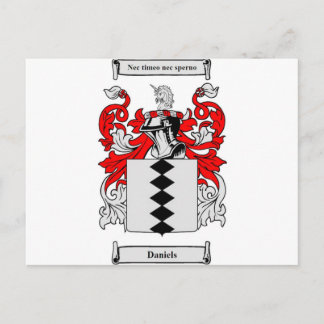 Daniels (Scottish) Coat of Arms Postcard