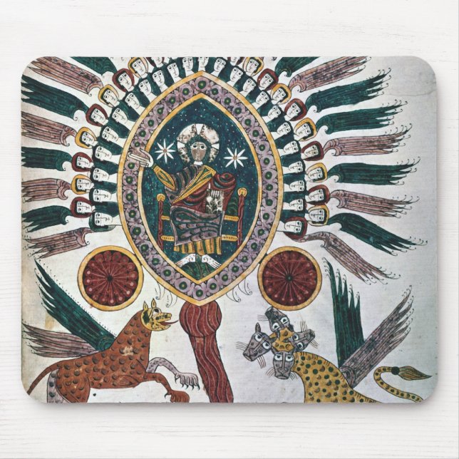 Daniel's vision of Four Beasts and God Mouse Pad (Front)