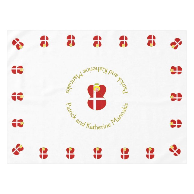 Danish Angel With Blonde Hair Tablecloth (Front (Horizontal))
