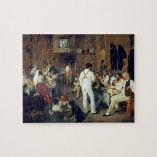 Danish artists at the Osteria la Gonsola, Rome, 18 Jigsaw Puzzle
