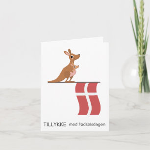 Danish Birthday Card – Tillykke med fødselsdagen
