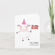Danish Birthday Card – Tillykke med fødselsdagen
