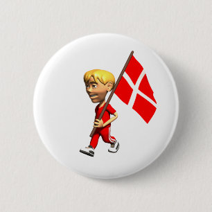 Danish Boy 6 Cm Round Badge