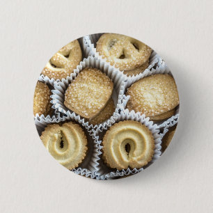Danish Butter Cookies 6 Cm Round Badge