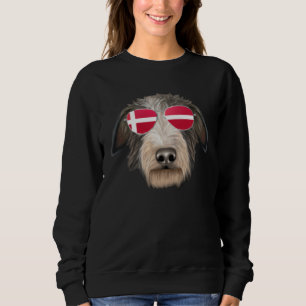 Danish Flag Alaskan Malamute Dog Denmark Pocket Sweatshirt