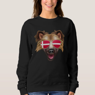 Danish Flag Australian Cattle Dog Dog Denmark Pock Sweatshirt