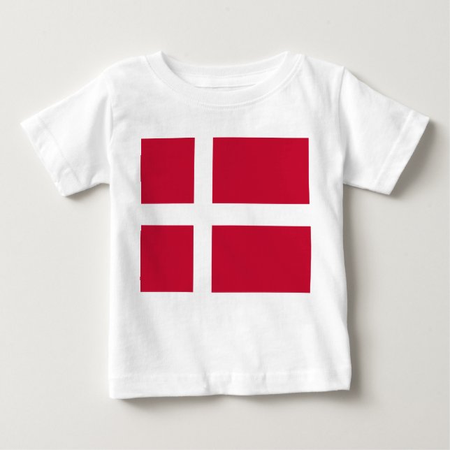 Danish Flag Baby T-Shirt (Front)
