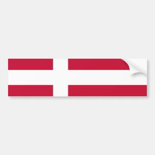 Danish Flag Bumper Sticker