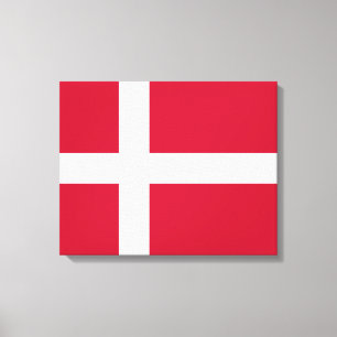 Danish Flag Canvas Print