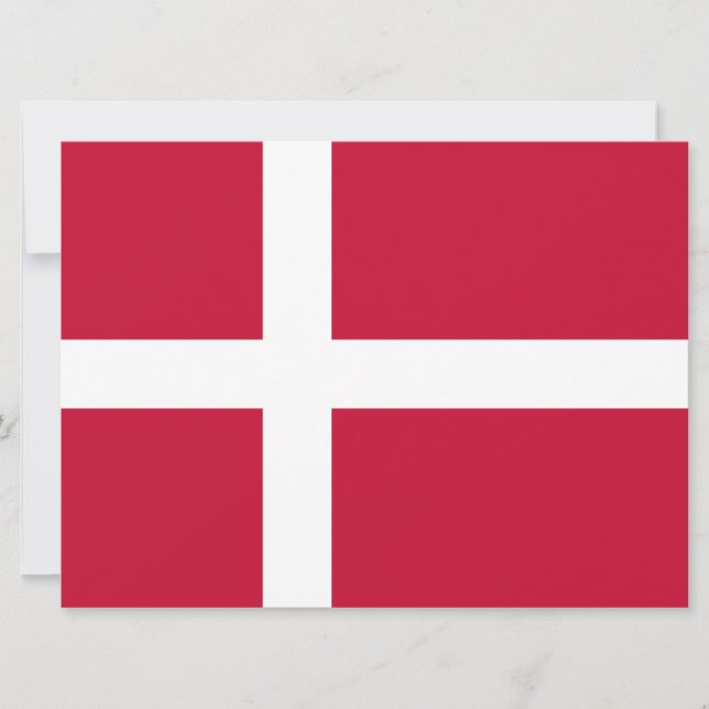 Danish Flag Card (Front)