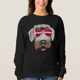 Danish Flag Chinese Shar Pei Dog Denmark Pocket Sweatshirt
