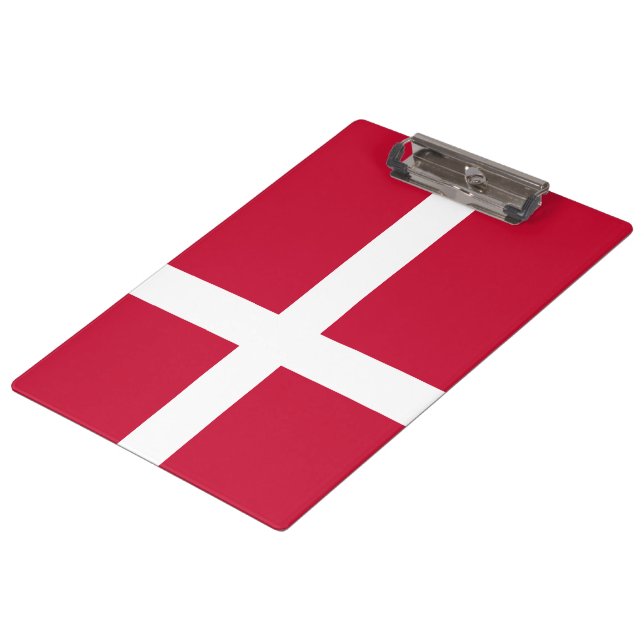 Danish Flag Clipboard (Angled)