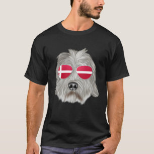 Danish Flag Dandie Dinmont Terrier Dog Denmark Poc T-Shirt