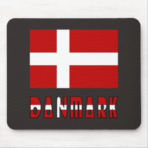 Danish Flag Danmark Dannebrog Mouse Pad