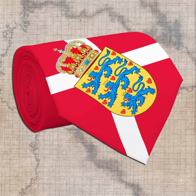 Danish Flag & Denmark business, travel / sports Tie (Creator Uploaded)