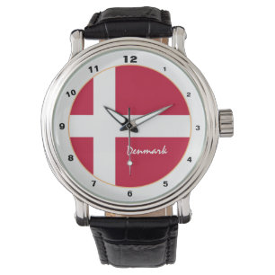 Danish Flag & Denmark trendy fashion /design Watch