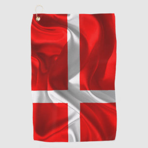 Danish flag golf towel