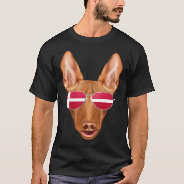 Danish Flag Old English Sheepdog Dog Denmark Pocke T-Shirt (Front)