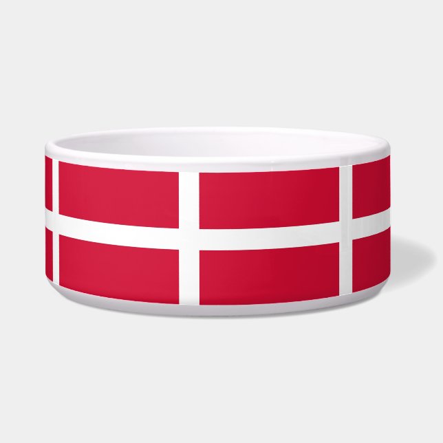 Danish Flag Pet Bowl (Left)