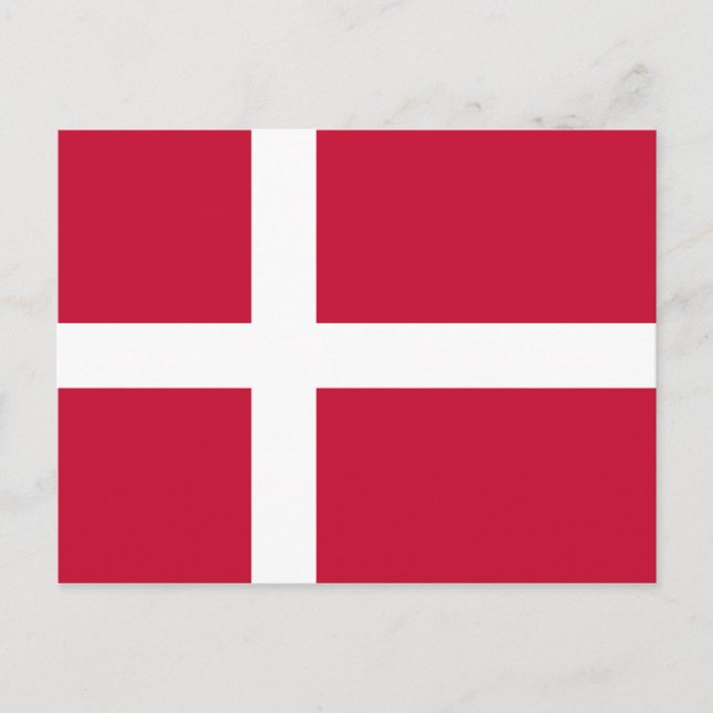 Danish Flag Postcard (Front)