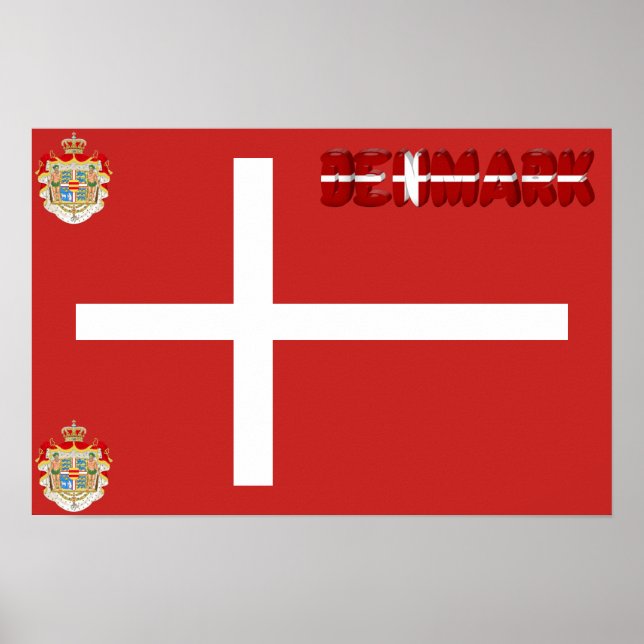 Danish flag poster (Front)