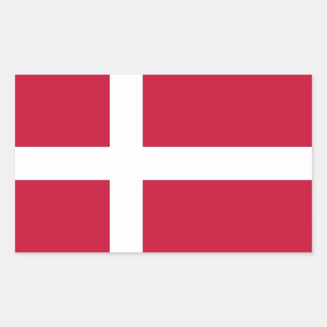 Danish flag Stickers (Front)