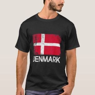 Danish Flag Vintage T-Shirt