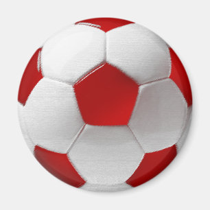 Danish fudbold soccer ball of Denmark Magnet