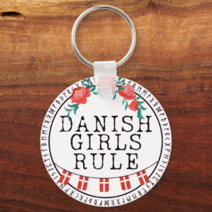 Danish Girl's Pillow Key Ring