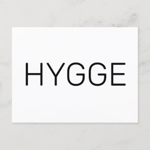 Danish Hygge Black and White Postcard