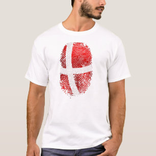 Danish identity Dansk fingerprint DNA gifts T-Shirt
