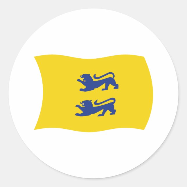 Danish Minority of Southern Schleswig Flag Sticker (Front)
