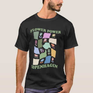 Danish Pastel Aesthetic Flower Power Copenhagen Fl T-Shirt