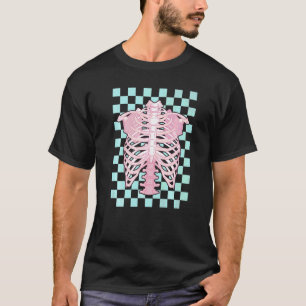 Danish Pastel Aesthetic Ribcage Skeleton Rib Cage T-Shirt