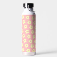 Danish Pastel Pink Yellow Cute Daisy Pattern