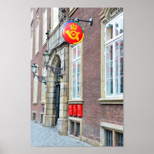 Danish Post Office, Copenhagen, Denmark Poster (Front)