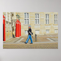 Danish Royal Life Guard on Patrol, Copenhagen